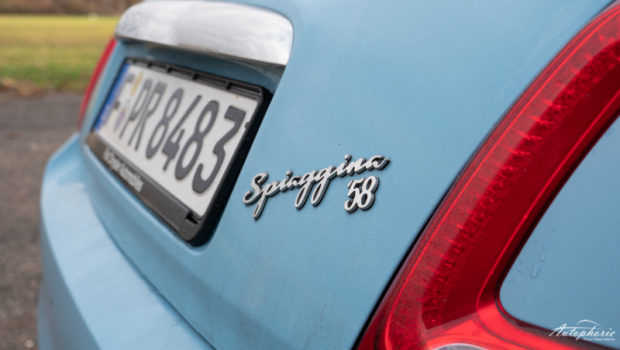 Fiat 500 Spiaggina `58 Schriftzug