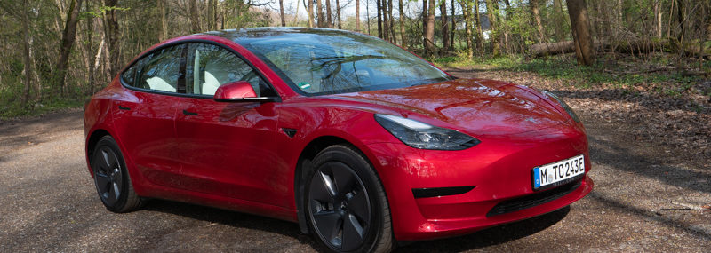 2021 Tesla Model 3 Standard Plus Red Multi Coat Front